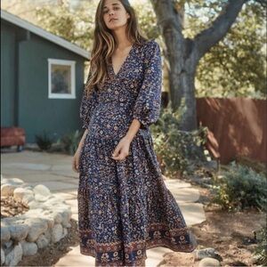 Christy Dawn Noah Dress in Navy Anemone Vine